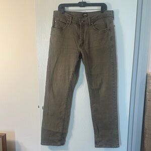 Lee Men's Straight Olive Green Jeans